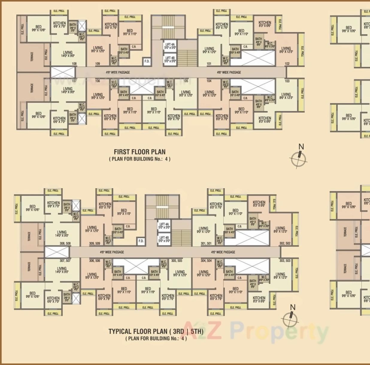 Layout of real estate project Paramount Enclave  No located at Mahim, Palghar, Maharashtra