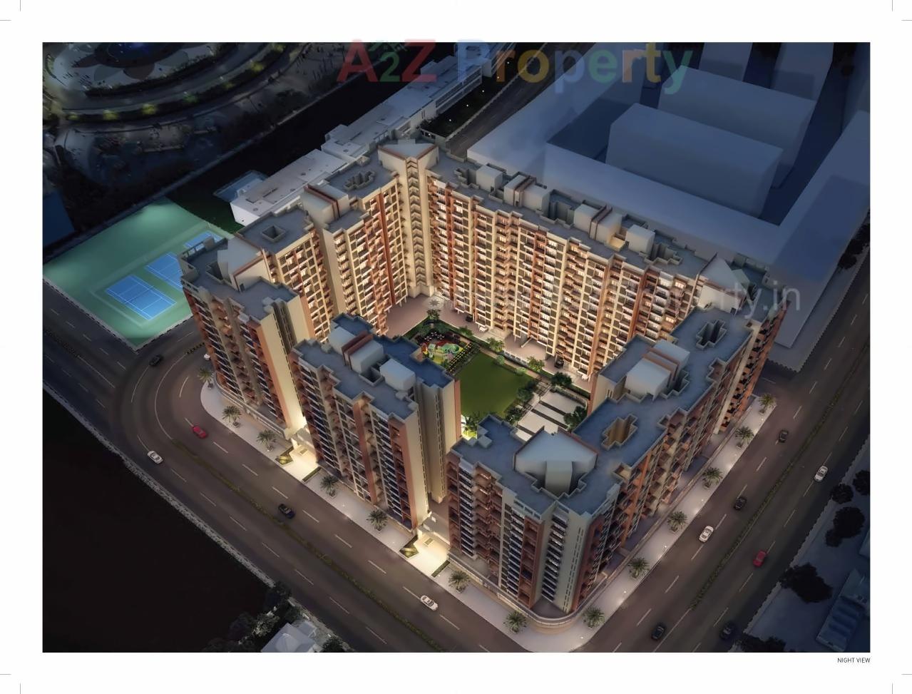 3D Elevation of real estate project Poonam Park View located at Vasaivirar-city-m-corp, Palghar, Maharashtra