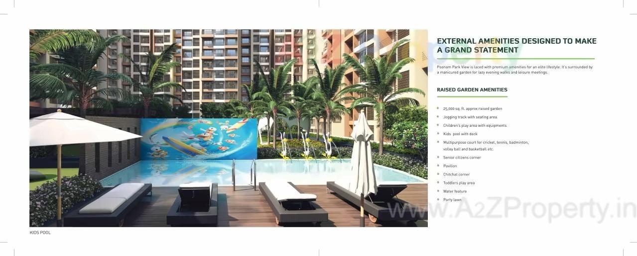 3D Elevation of real estate project Poonam Park View located at Vasaivirar-city-m-corp, Palghar, Maharashtra