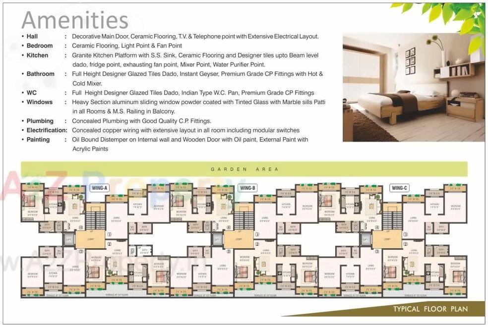 Layout of real estate project Pranav Apartment located at Kurgaon, Palghar, Maharashtra