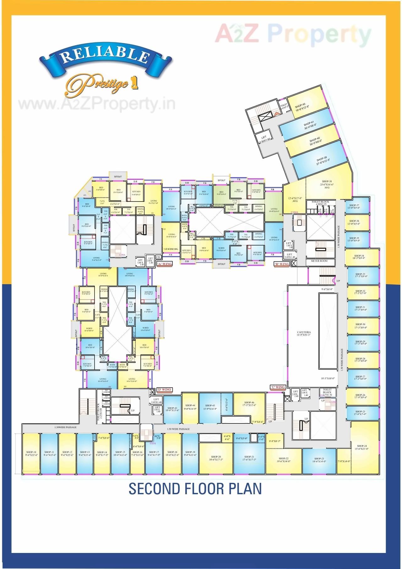 Layout of real estate project Reliable Prestige 2 located at Vasaivirar-city-m-corp, Palghar, Maharashtra