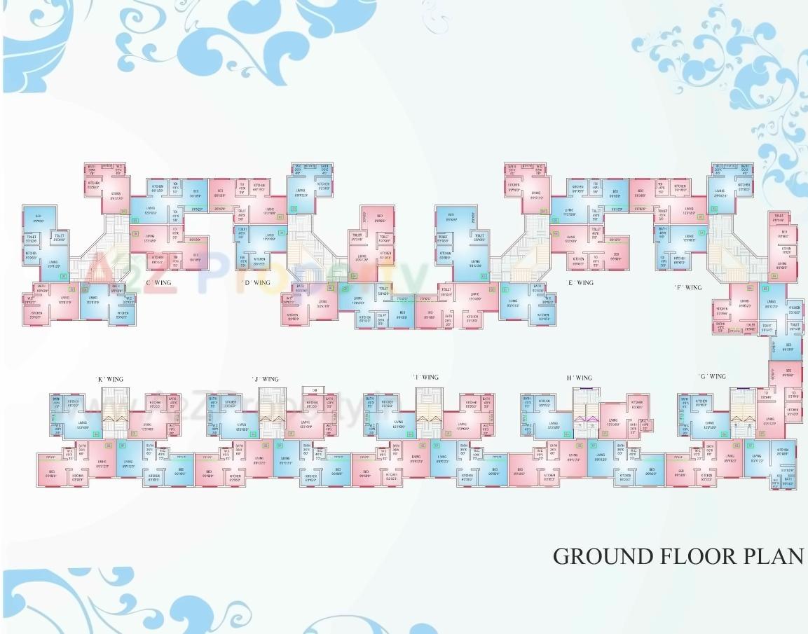 Layout of real estate project Reliable Township / Rt  A, located at Vasaivirar-city-m-corp, Palghar, Maharashtra
