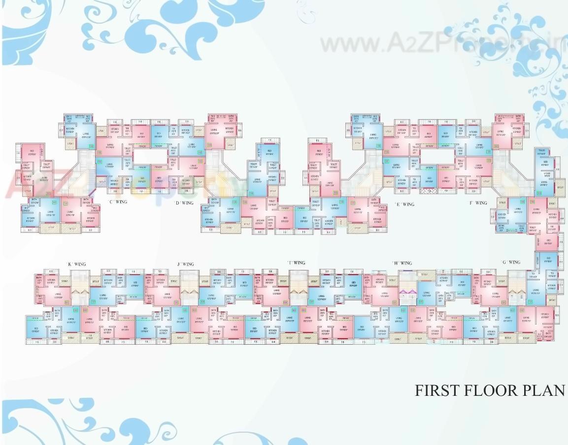 Layout of real estate project Reliable Township / Rt  A, located at Vasaivirar-city-m-corp, Palghar, Maharashtra