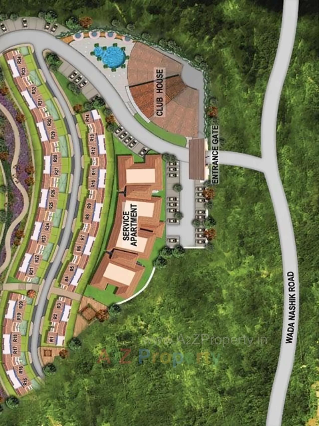 3D Elevation of real estate project Royale Seasons located at Khodala, Palghar, Maharashtra