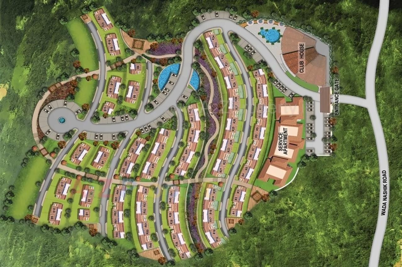 3D Elevation of real estate project Royale Seasons located at Khodala, Palghar, Maharashtra