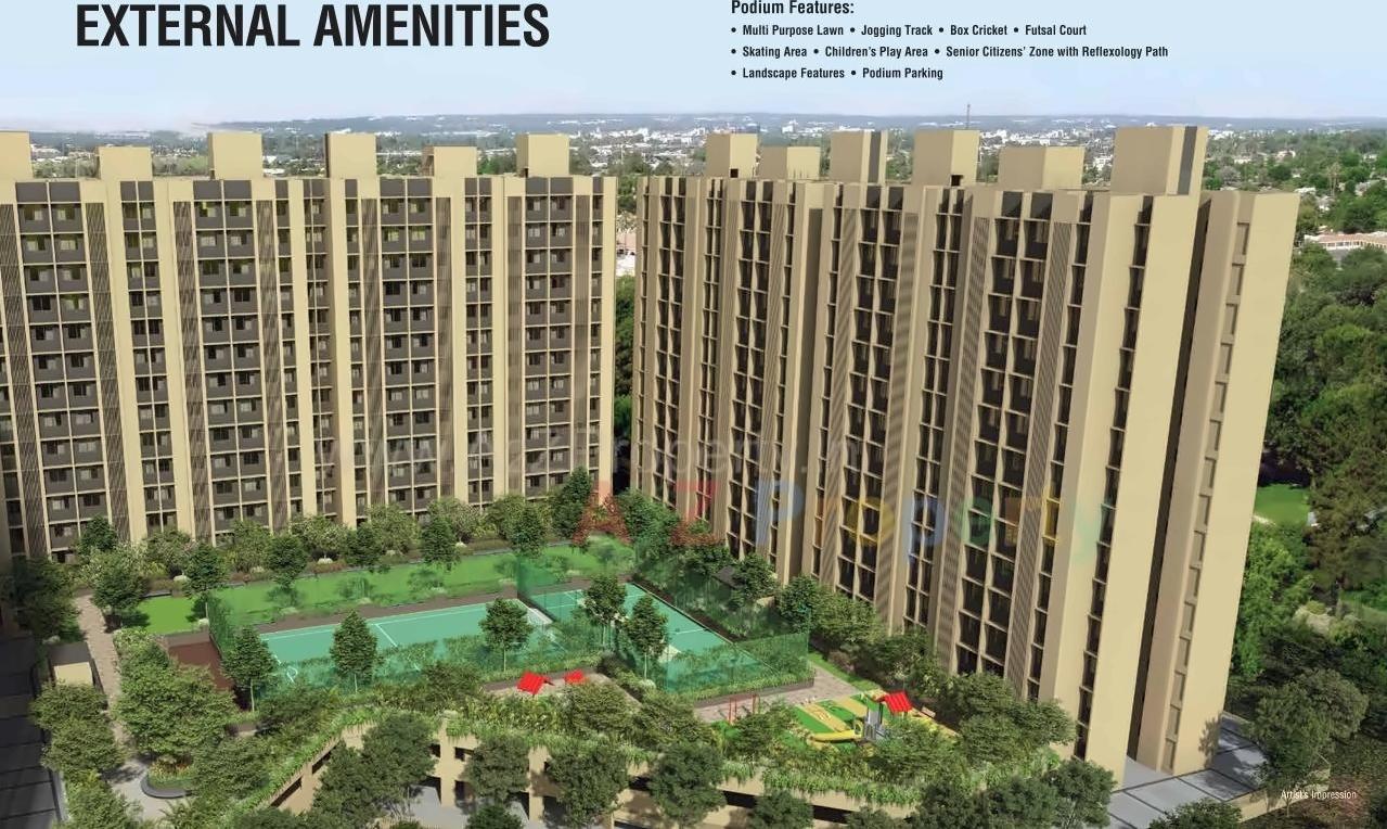 3D Elevation of real estate project Rustomjee Virar Avenue D1 A B Retail located at Dongare, Palghar, Maharashtra