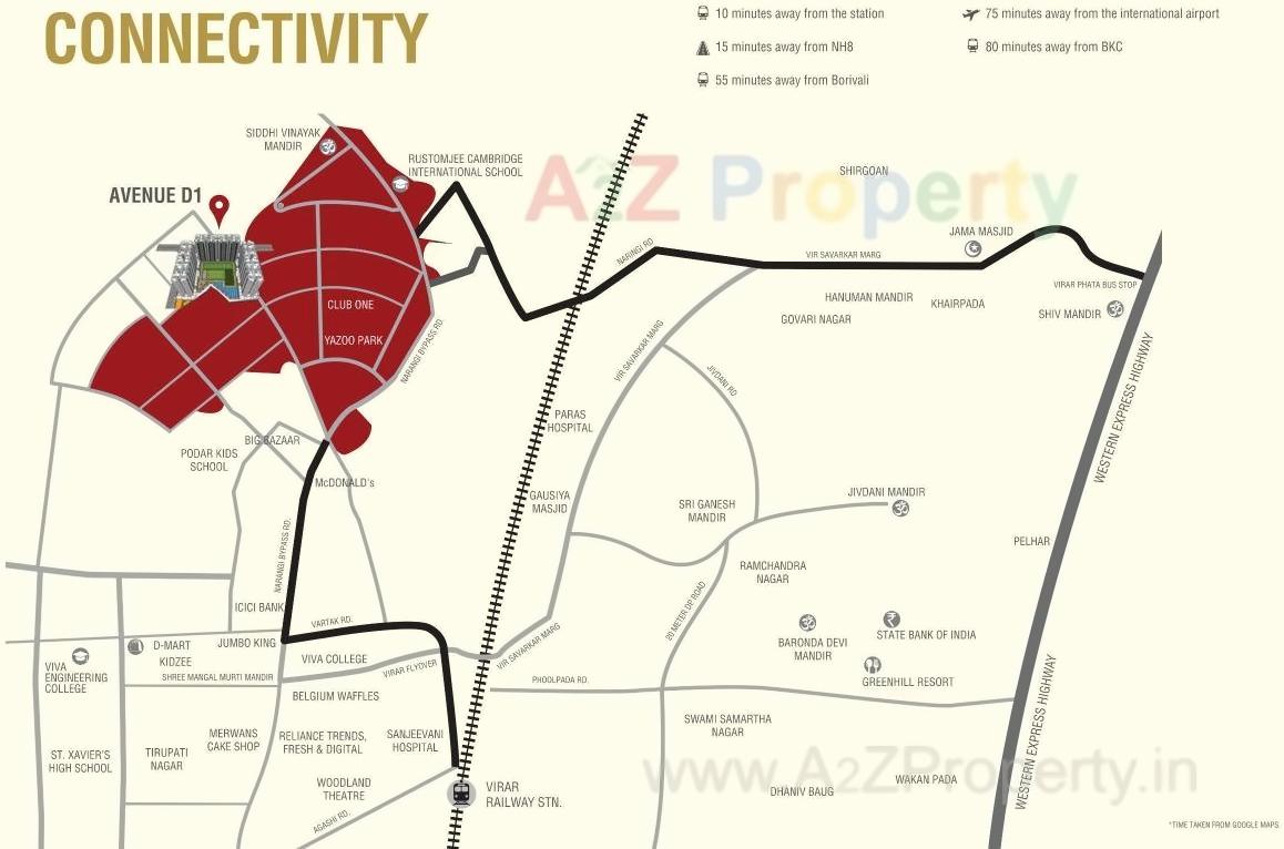  of real estate project Rustomjee Virar Avenue D1 A B Retail located at Dongare, Palghar, Maharashtra