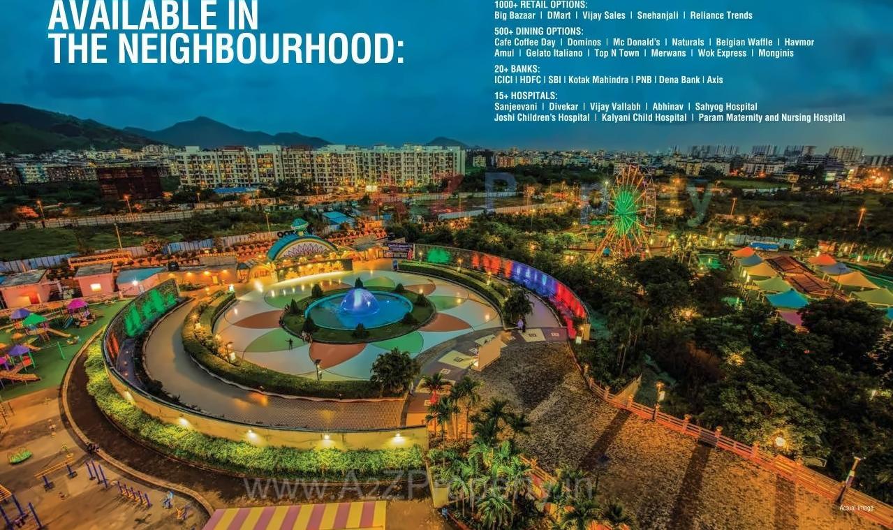 3D Elevation of real estate project Rustomjee Virar Avenue D1 A B Retail located at Dongare, Palghar, Maharashtra