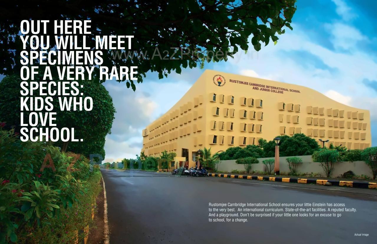 3D Elevation of real estate project Rustomjee Virar Avenue D1 A B Retail located at Dongare, Palghar, Maharashtra