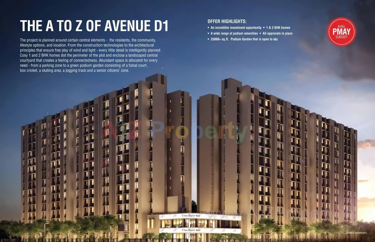 3D Elevation of real estate project Rustomjee Virar Avenue D1 A B Retail located at Dongare, Palghar, Maharashtra