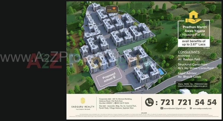  of real estate project Sadguru Aarambh located at Makane, Palghar, Maharashtra