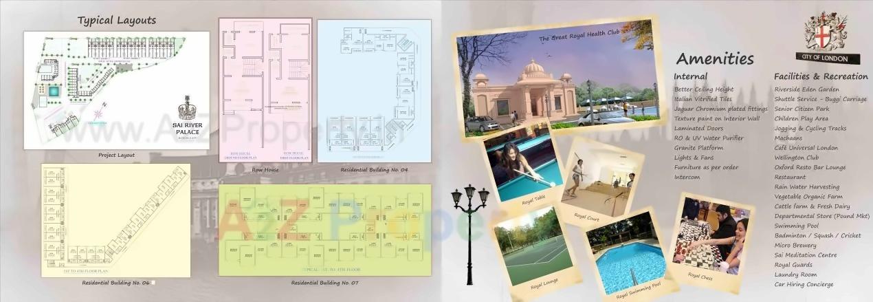 Layout of real estate project Sai River Palace located at Lalonde, Palghar, Maharashtra