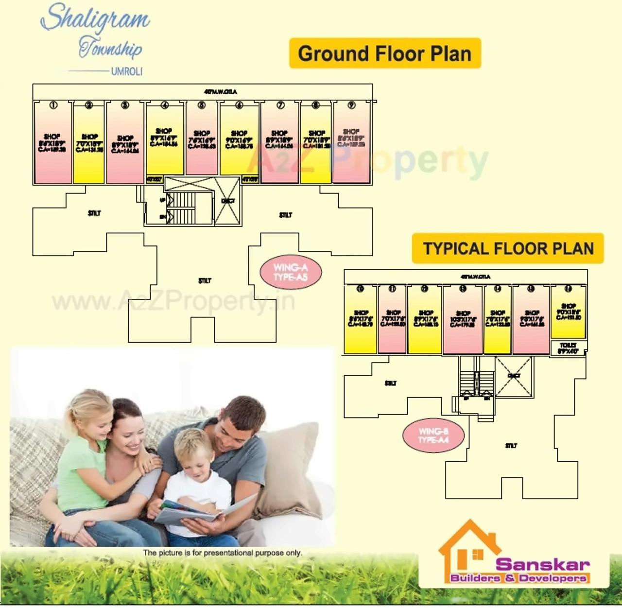 Layout of real estate project Shaligram Township located at Padghe, Palghar, Maharashtra