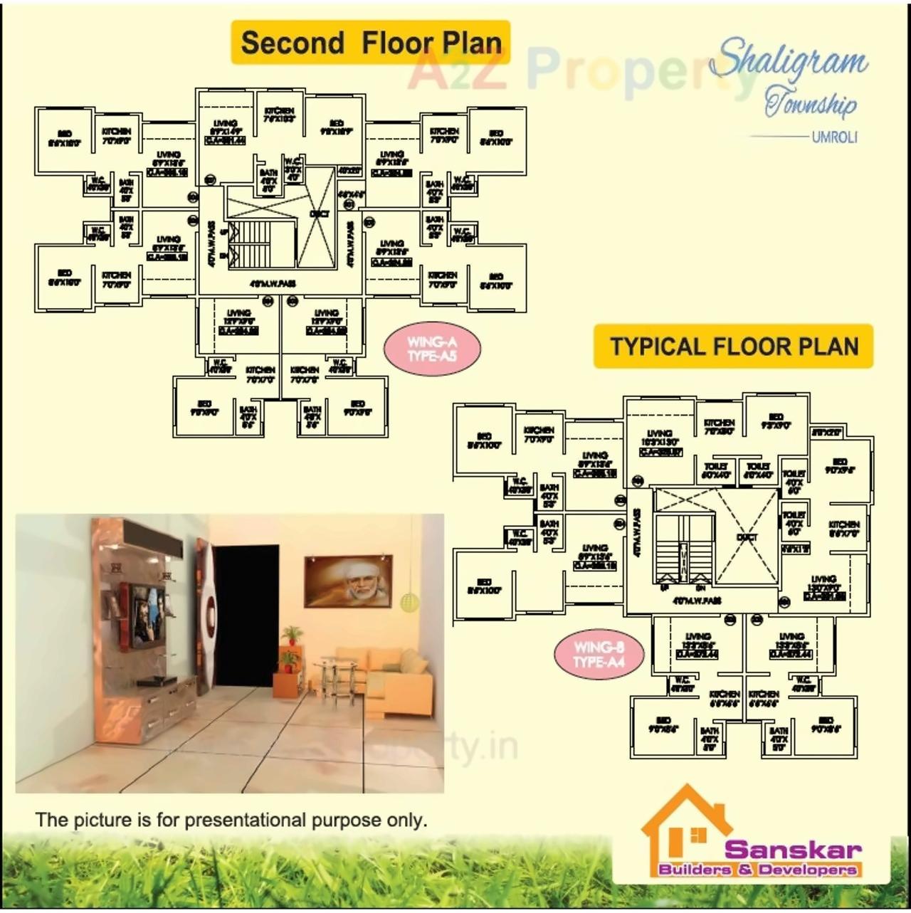 Layout of real estate project Shaligram Township located at Padghe, Palghar, Maharashtra