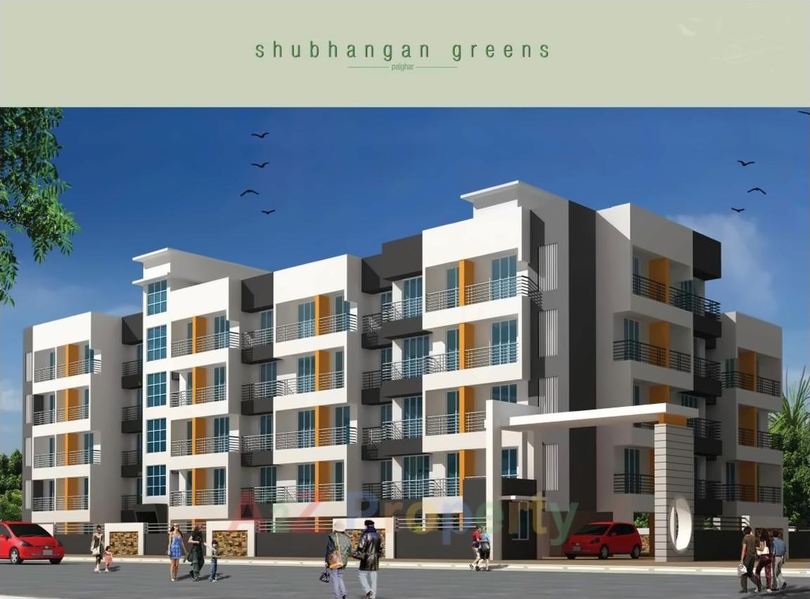 3D Elevation of real estate project Shubhangan Greens located at Palghar, Palghar, Maharashtra