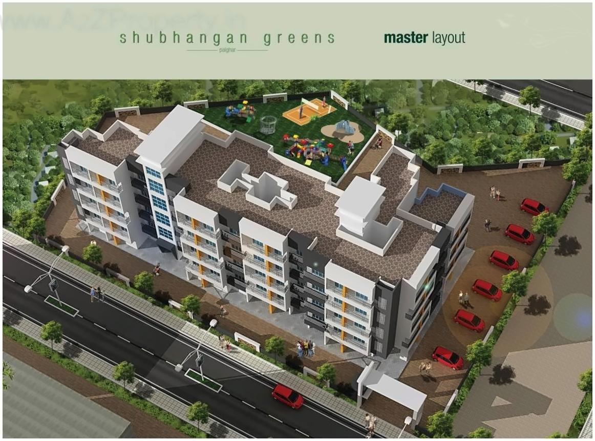 3D Elevation of real estate project Shubhangan Greens located at Palghar, Palghar, Maharashtra