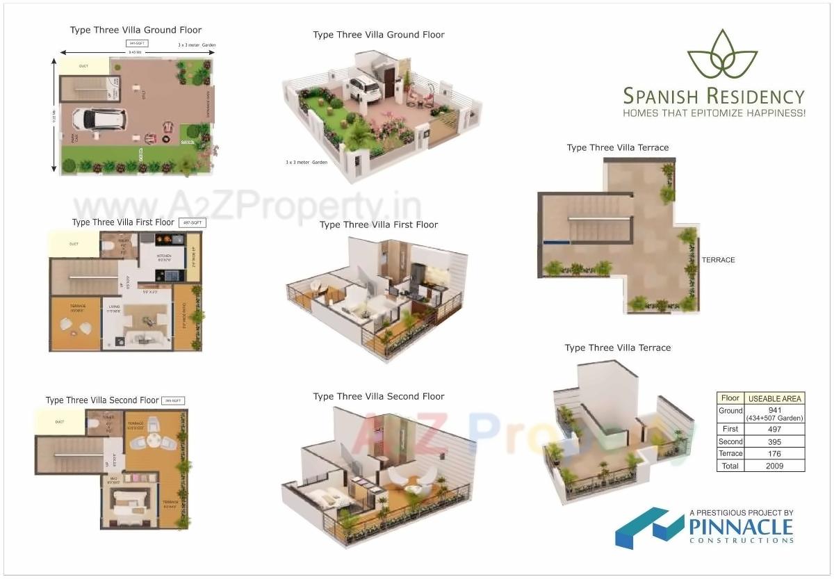 Layout of real estate project Spanish Residency located at Vasaivirar-city-m-corp, Palghar, Maharashtra