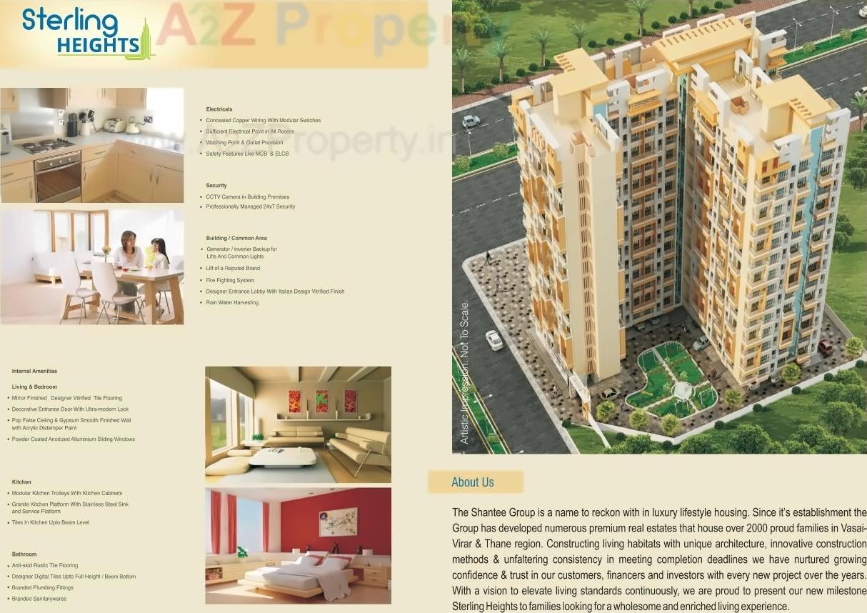 3D Elevation of real estate project Sterling Heights located at Vasaivirar-city-m-corp, Palghar, Maharashtra