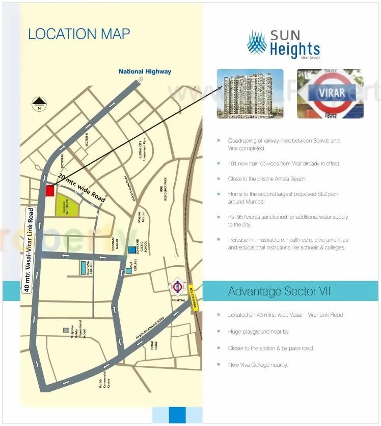  of real estate project Sun Heights located at Vasaivirar-city-m-corp, Palghar, Maharashtra