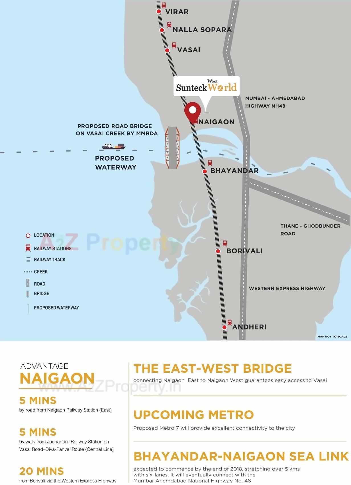  of real estate project Sunteck West World 1, Tivri, Naigaon East located at Tivari, Palghar, Maharashtra
