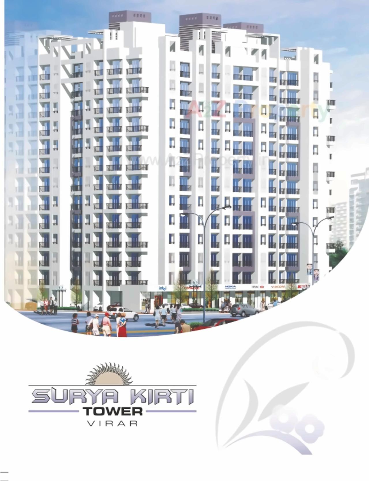 3D Elevation of real estate project Surya Kirti Heights Tower located at Vasaivirar-city-m-corp, Palghar, Maharashtra