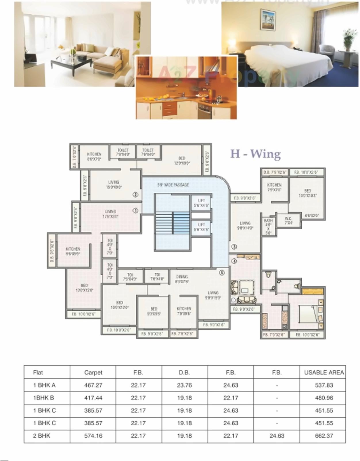 Layout of real estate project Surya Kirti Heights Tower located at Vasaivirar-city-m-corp, Palghar, Maharashtra