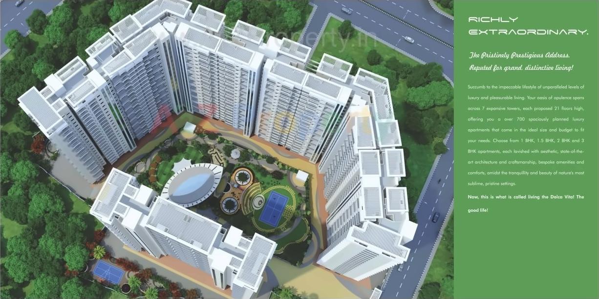 3D Elevation of real estate project Swastik Epitome   To 14 Floors located at Vasaivirar-city-m-corp, Palghar, Maharashtra