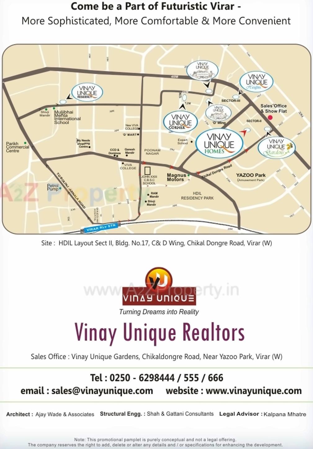  of real estate project Unique Homes located at Vasaivirar-city-m-corp, Palghar, Maharashtra
