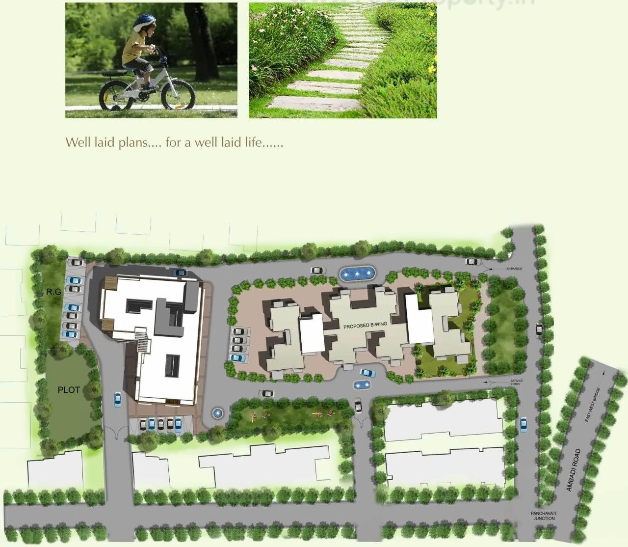 Layout of real estate project Vasai One located at Vasaivirar-city-m-corp, Palghar, Maharashtra