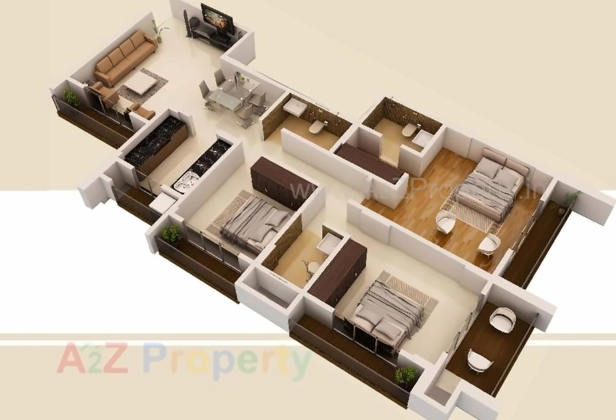 Layout of real estate project Vasai One located at Vasaivirar-city-m-corp, Palghar, Maharashtra