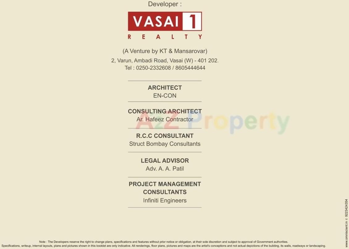  of real estate project Vasai One located at Vasaivirar-city-m-corp, Palghar, Maharashtra