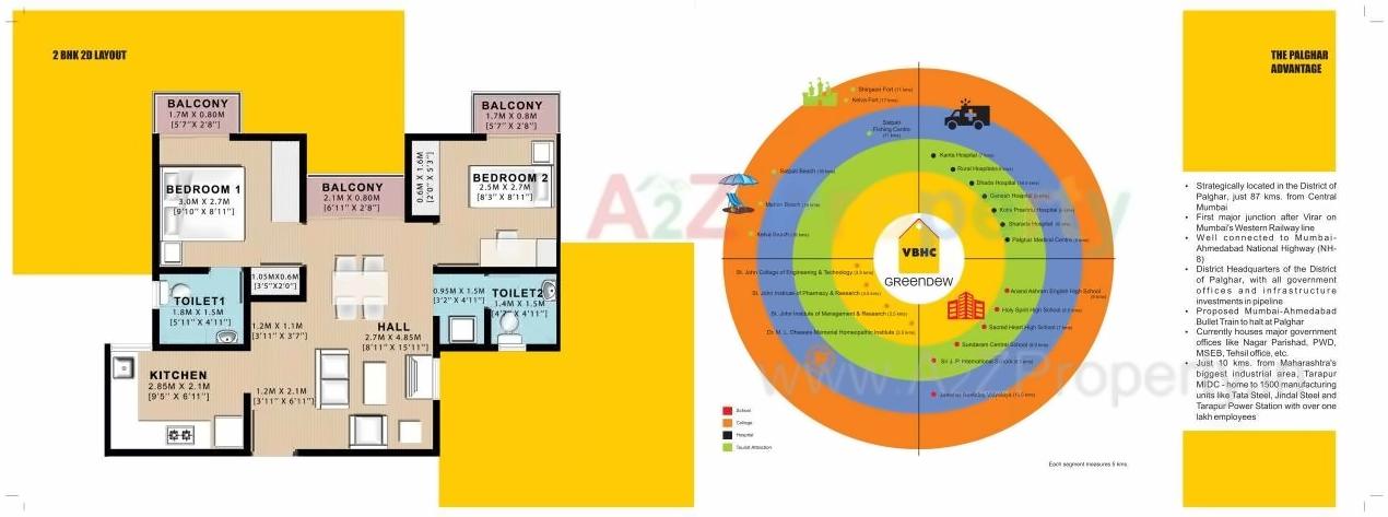 Layout of real estate project Vbhc Greendew located at Devkhop, Palghar, Maharashtra