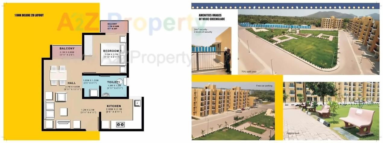 Layout of real estate project Vbhc Greendew located at Devkhop, Palghar, Maharashtra