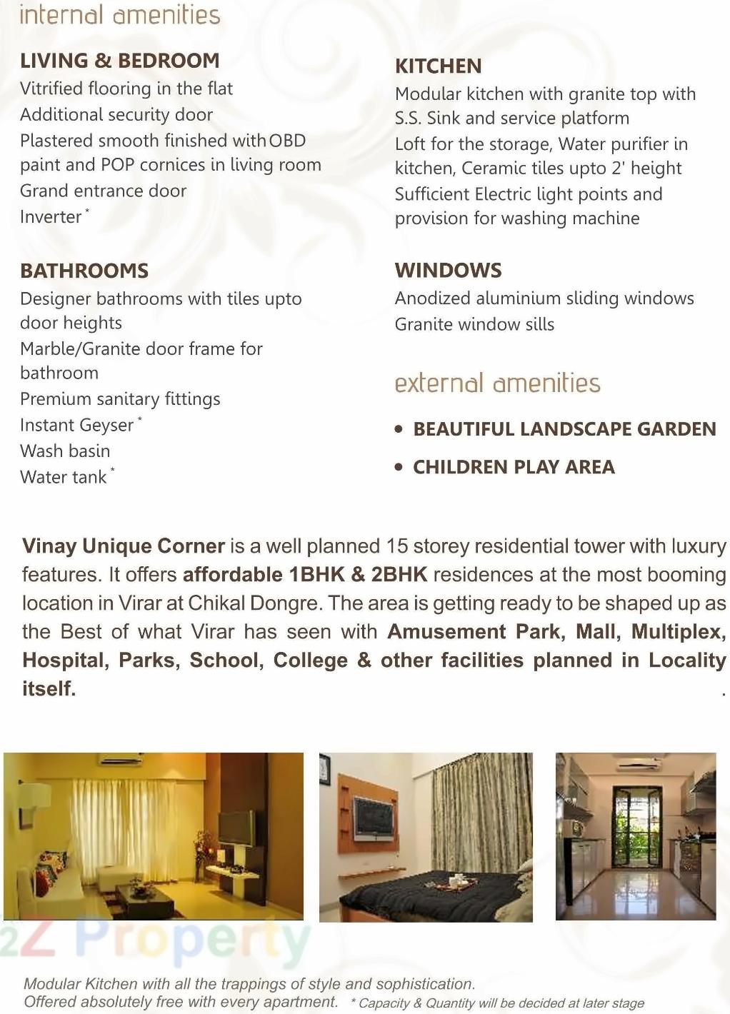  of real estate project Vinay Unique Corner located at Vasaivirar-city-m-corp, Palghar, Maharashtra