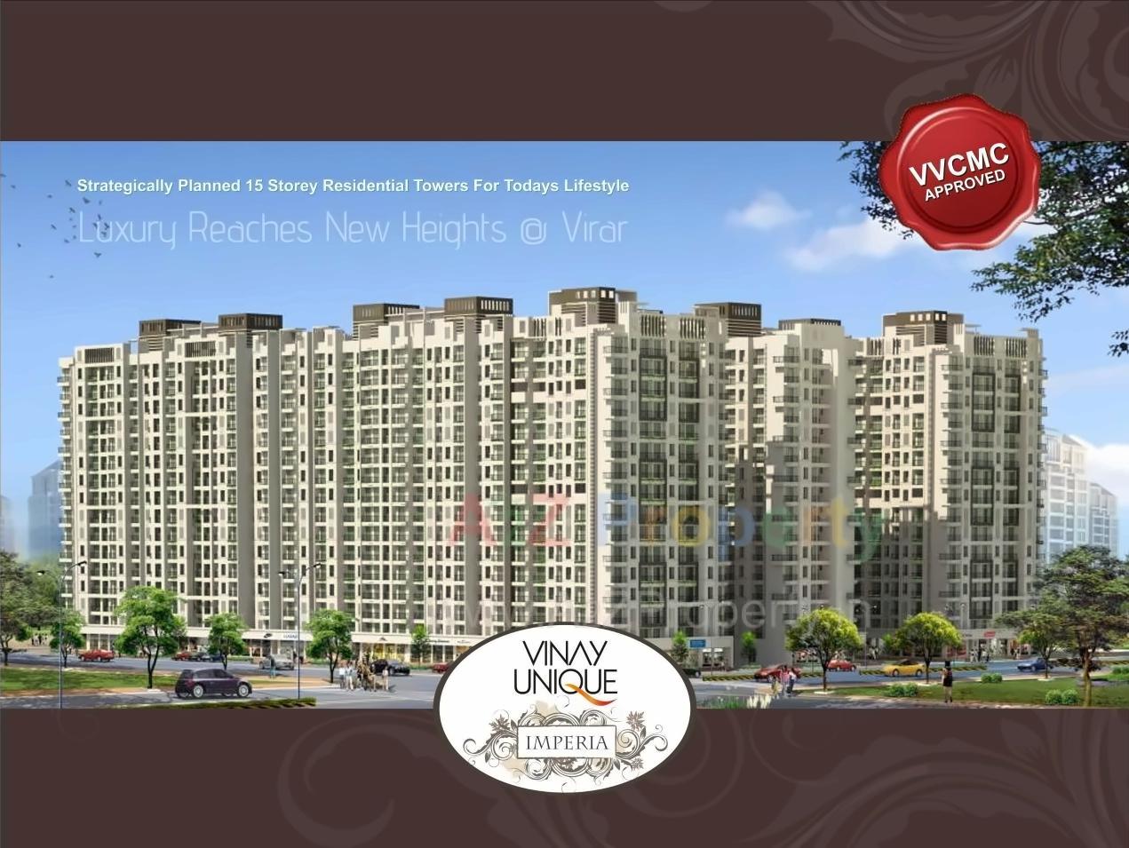3D Elevation of real estate project Vinay Unique Imperia located at Vasaivirar-city-m-corp, Palghar, Maharashtra