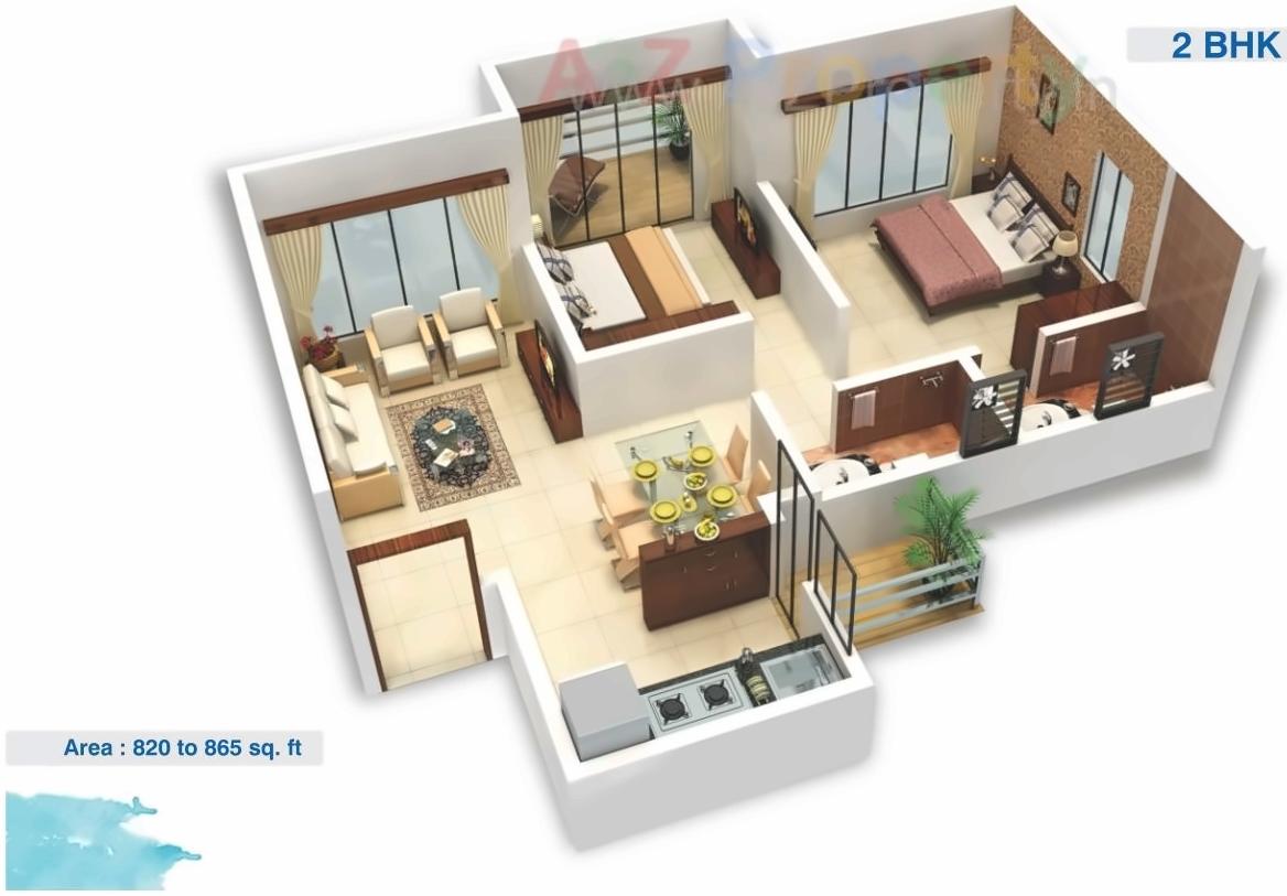 Layout of real estate project Viva City located at Vasaivirar-city-m-corp, Palghar, Maharashtra