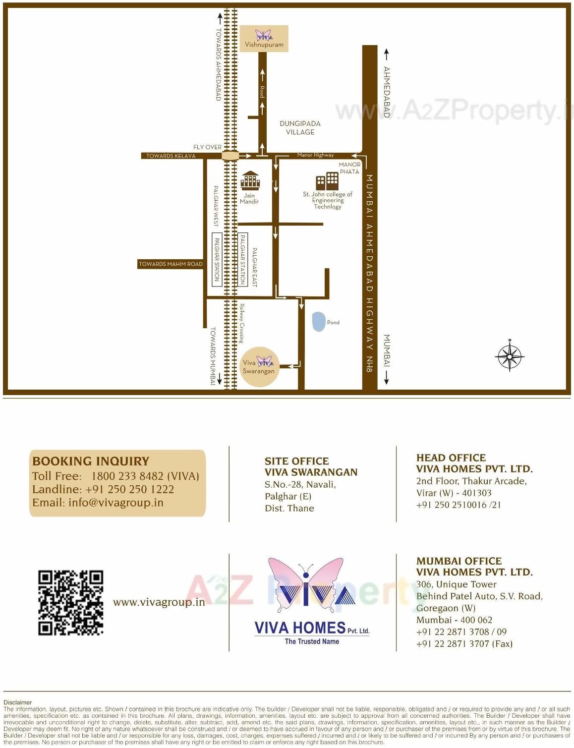 Layout of real estate project Viva Swarangan located at Palghar--, Palghar, Maharashtra