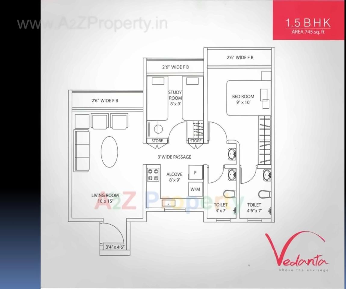 Layout of real estate project Viva Vedanta    No located at Vasaivirar-city-m-corp, Palghar, Maharashtra