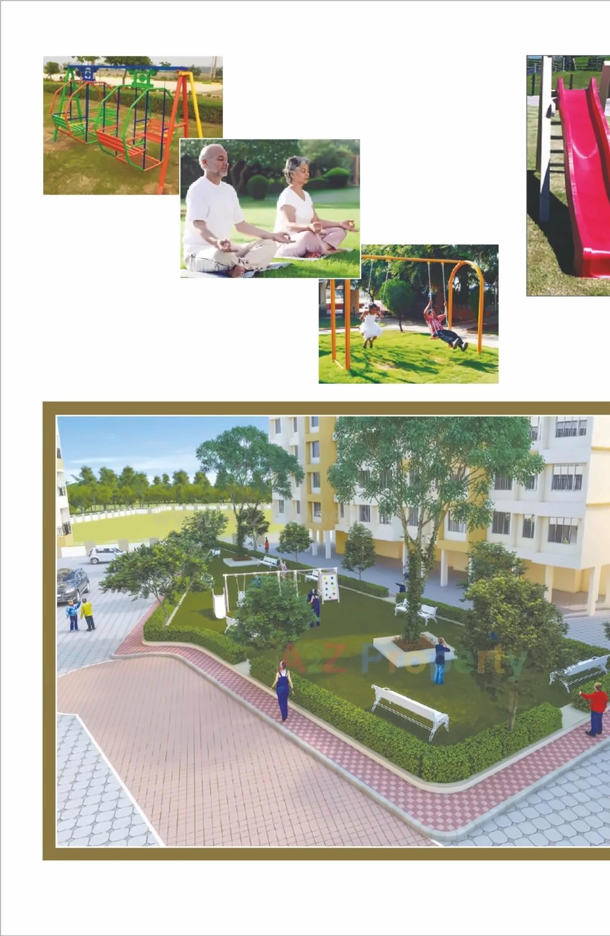 3D Elevation of real estate project Vrindavan Complex located at Saphale, Palghar, Maharashtra