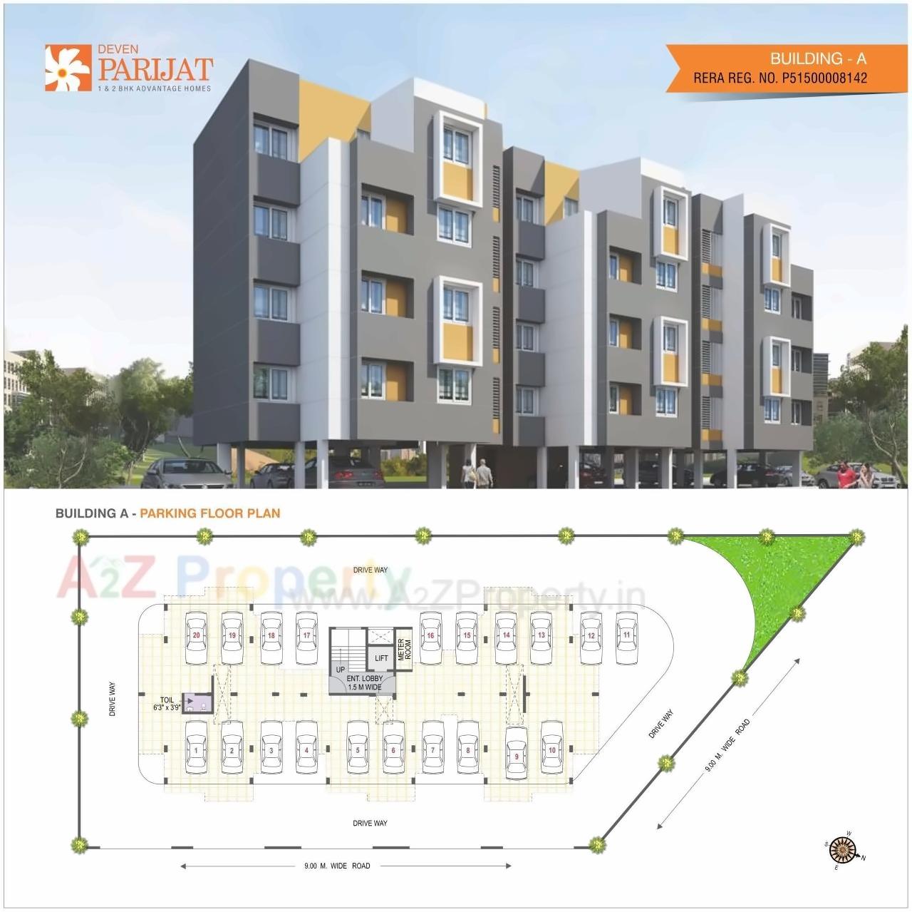 Layout of real estate project Yashwant Datt Greens located at Vasaivirar-city-m-corp, Palghar, Maharashtra