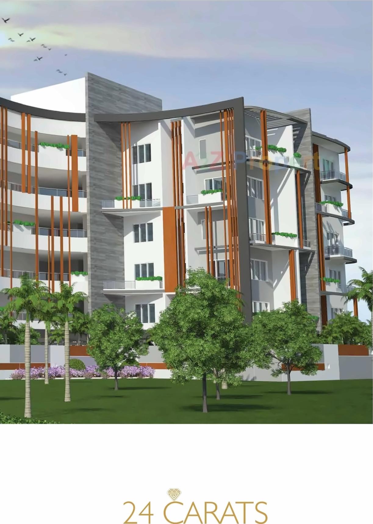 3D Elevation of real estate project 24 Carat located at Pimpri-chinchawad-m-corp, Pune, Maharashtra