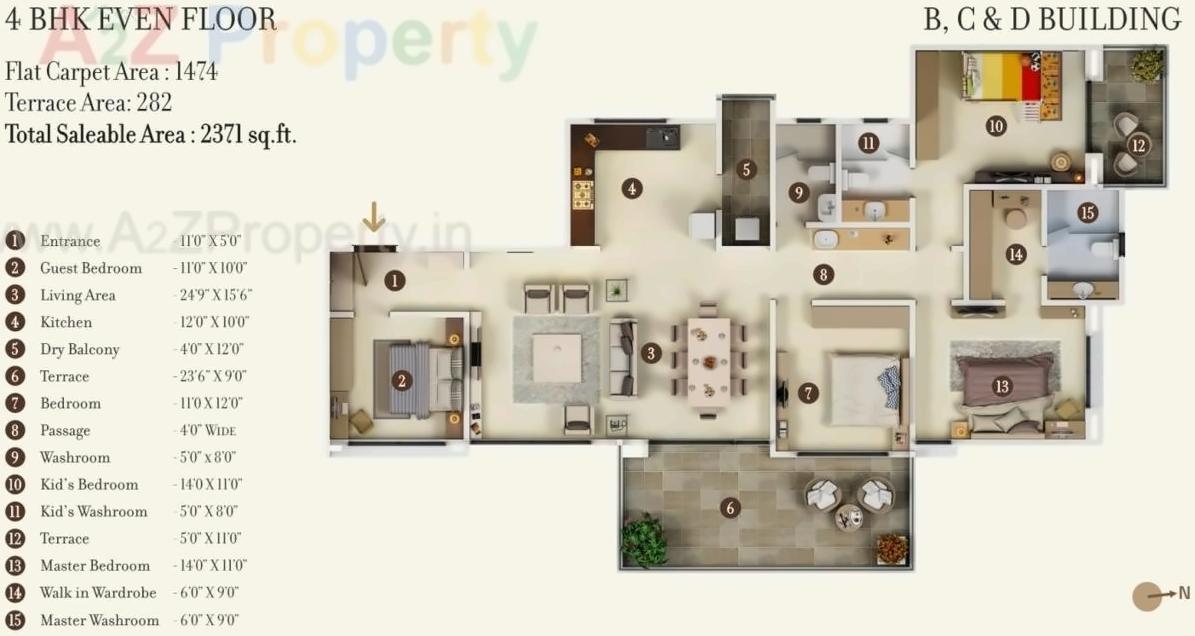 Layout of real estate project 24k Opula located at Pimpri-chinchawad-m-corp, Pune, Maharashtra