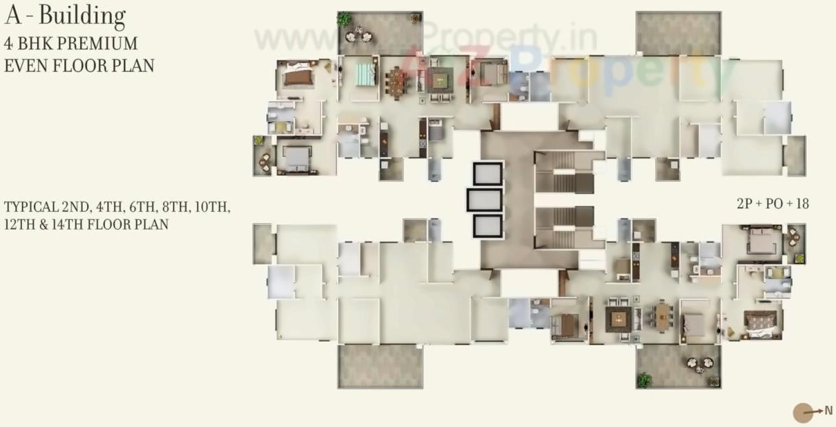 Layout of real estate project 24k Opula located at Pimpri-chinchawad-m-corp, Pune, Maharashtra