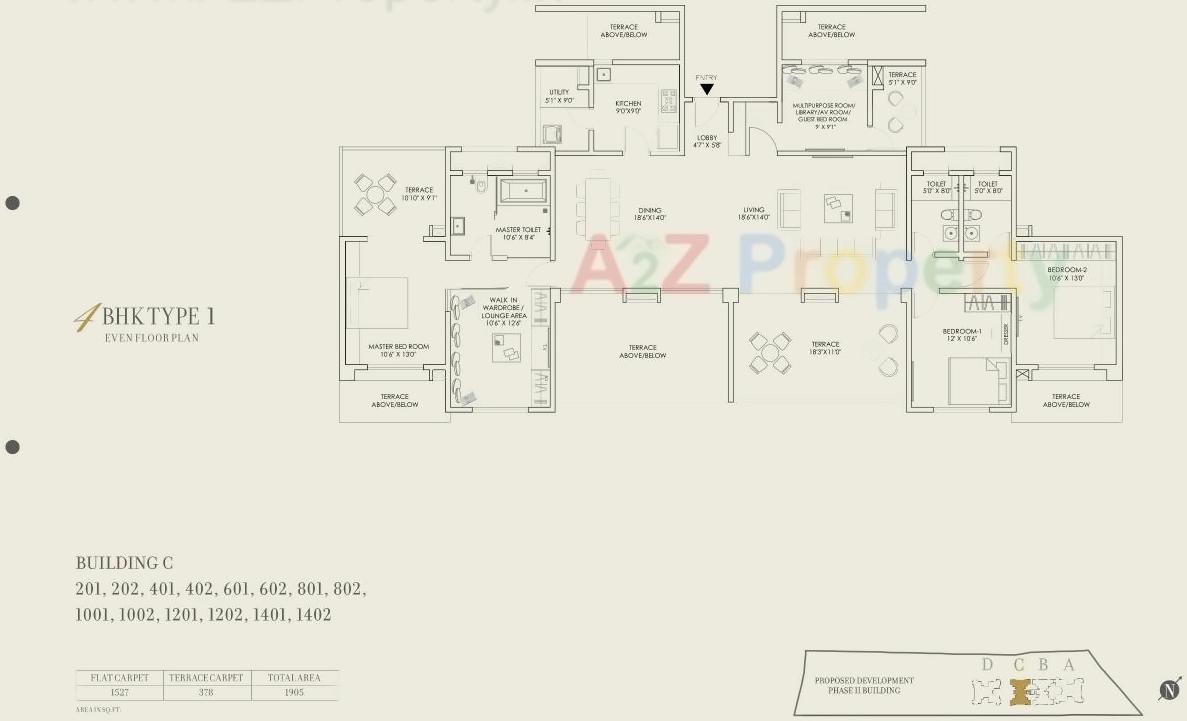 Layout of real estate project 24k Sereno S located at Pune-m-corp, Pune, Maharashtra