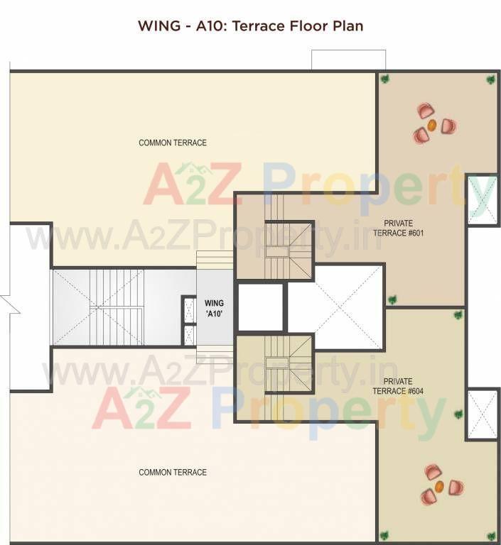 29 Gold Coast Phase 3 Building A10 Terrace Cluster Plan 28131369 of real estate project 29 Gold Coast located at Dhanori, Pune, Maharashtra