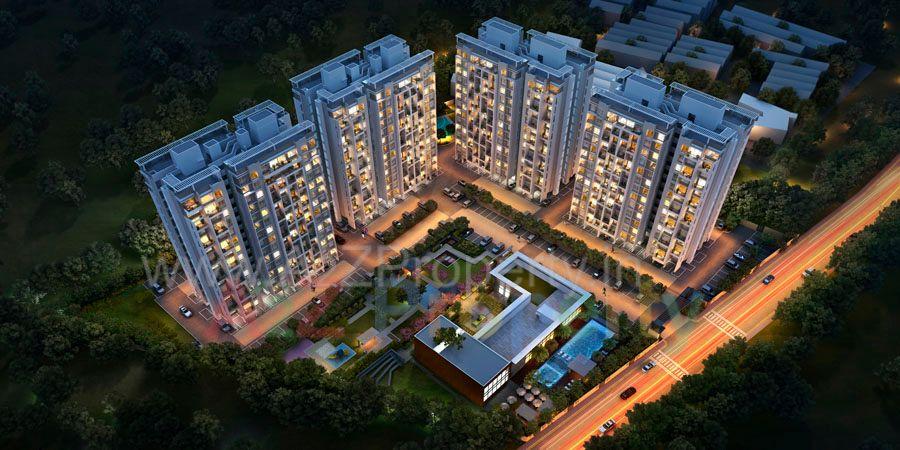 5199 06 A 32 Pinewood Drive Night View Wc of real estate project 32 Pinewood Drive located at Bhoirwadi, Pune, Maharashtra