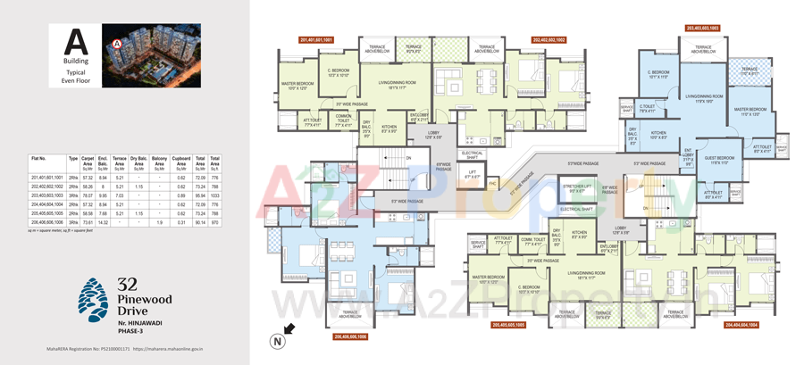 Floor Plan 32 of real estate project 32 Pinewood Drive located at Bhoirwadi, Pune, Maharashtra