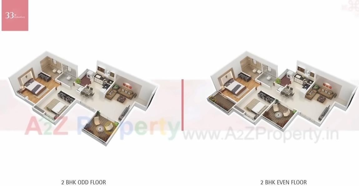 Layout of real estate project 33 Keshav Kunj located at Mundhawa, Pune, Maharashtra