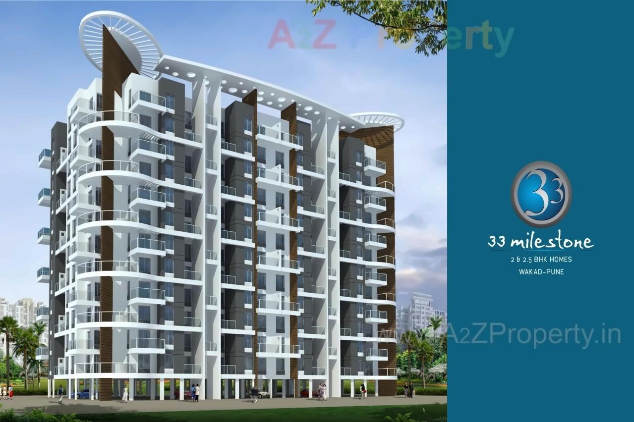 3D Elevation of real estate project 33 Milestone located at Tathwade, Pune, Maharashtra