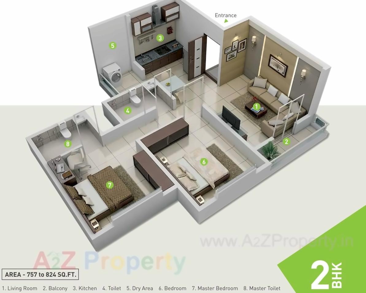 Layout of real estate project 48 East Park located at Hadapsar, Pune, Maharashtra
